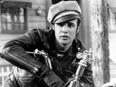 Marlon Brando in The Wild One.