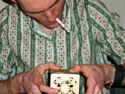 Josh struggles to solve the Lament Configuration.