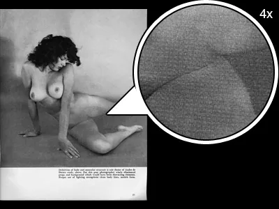 A nude woman without a vagina.