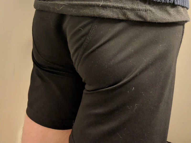 A view of underwear from behind.