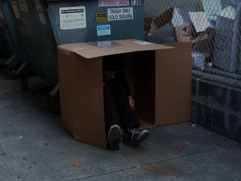 Josh in an alley box.