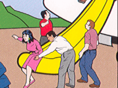 A sexualized image from an airplane user manual.